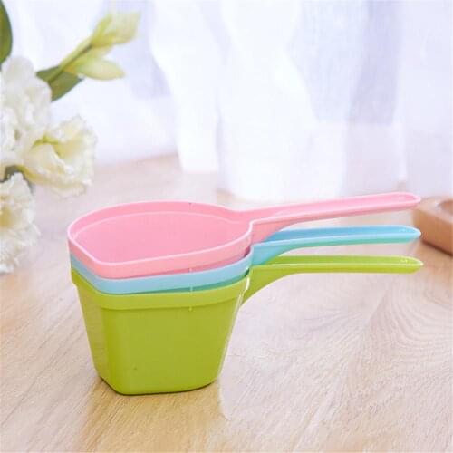 Multi-Function Dog Food Spoons Cat Feeding Bowls Pet Plastic Feeding Shovel Portable Puppy Feeder Scoop Fountain Measuring Cup