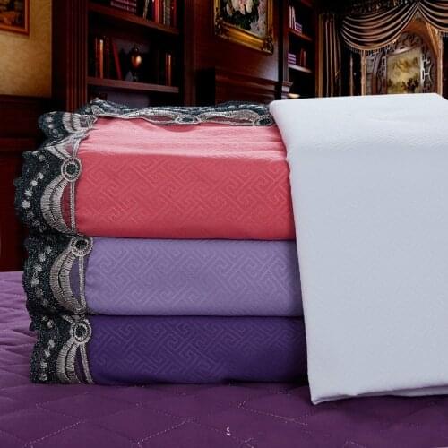 Soft Table Cover Salon Bed Sheet Floral Edged Comfortable Home Couch Massage SPA Plain Polyester Bedding Machine Washable