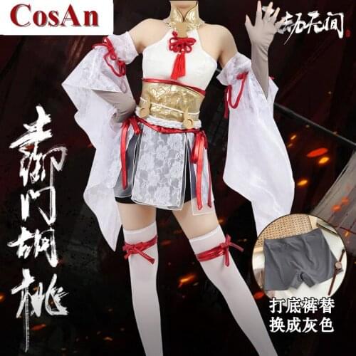 New Game Naraka: Bladepoint Hu Tao Cosplay Costume Sweet Lovely Uniform Dress Female Activity Party Role Play Clothing S-3XL