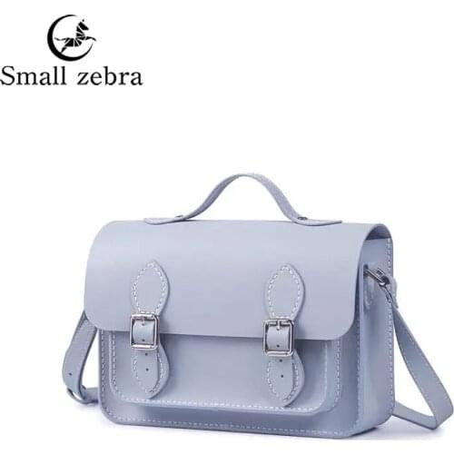 2021New Retro Minority Cambridge Messenger Bag Womens Shoulder Bag Hand-stitched Self-made DIY Material PU LeatherCrossbody Bag