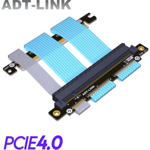 PCI Express 4.0 x16 Flexible GPU Extension Cable High Speed PCIe 4.0 Riser Card Graphics Video Extender for A4 ITX 256G/BPS