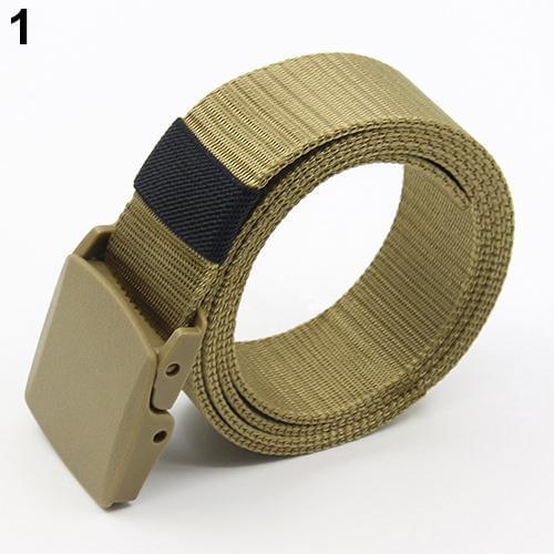 2019 New Men Outdoor Canvas Belt Hiking Camping Safety Waist Support Hunting Sports Wearable Breathable Belt
