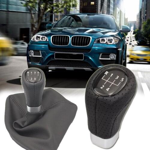 5 6 Speed PU Gear Shift Knob for BMW 1 3 5 6 Series E30 E32 E34 E36 E38 E39 E46 E53 E60 E63 E83 E84 E90 E91 E92 F30 Car Auto