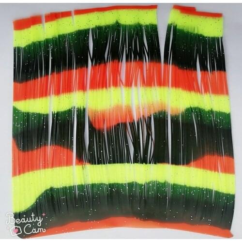 In stock 200strands/pcs Silicone Skirts Fishing Accessories, DIY spinnerbatis buzzbaits rubber jig lures, Salty Squid Rubber- 83