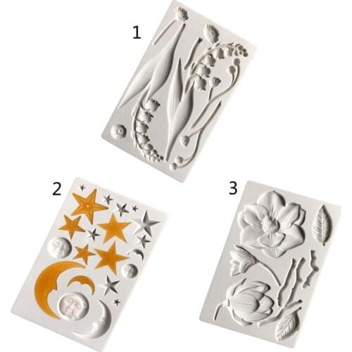 Large Rose Flower Lily Star Moon Sun Planet Theme UV Resin Silicone Mold Epoxy Resin Casting Mould Jewelry Making Tools A5KE