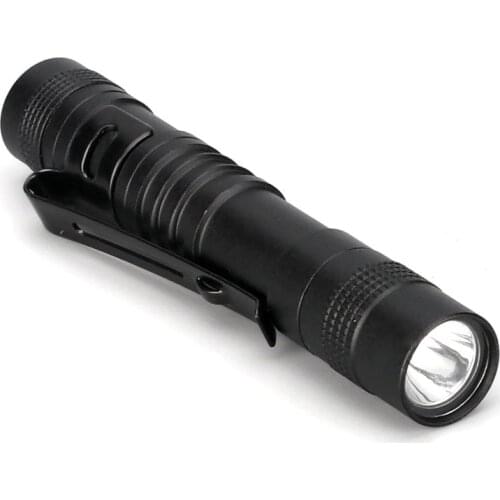 LED Flashlight Torch Portable Mini Pocket Penlight Waterproof Q5 2000LM Aluminum Alloy 1 Switch Mode Light for Hunting Camping