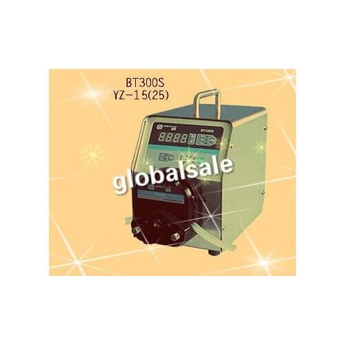 FREESHIPPING BT300S led digital display low flow Precise variable speed peristaltic pump for water pumps fluid / YZ15 Pump head