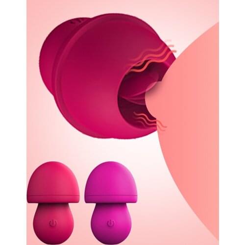 Mushroom Shape Vibrator For Women Nipple Licking Vibrators USB Rechargeable Vaginal Clit Stimulation Orgasm Sex Toys for Women