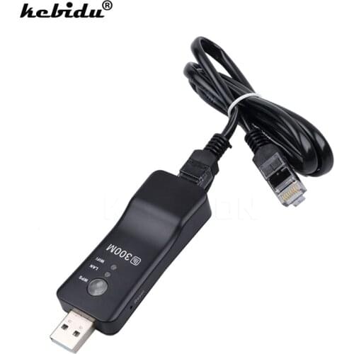 Kebidu High Speed 300Mbps Wireless Network Wifi Adapter Newest Wifi Repeater WPS RJ-45 Networking For LG Sony HDTV Wholesale