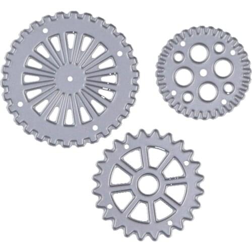 WYSE Metal Cutting Dies Anchor wheel Gear Die Scrapbooking for DIY photo album/Paper Card Decorative Craft Template Supply