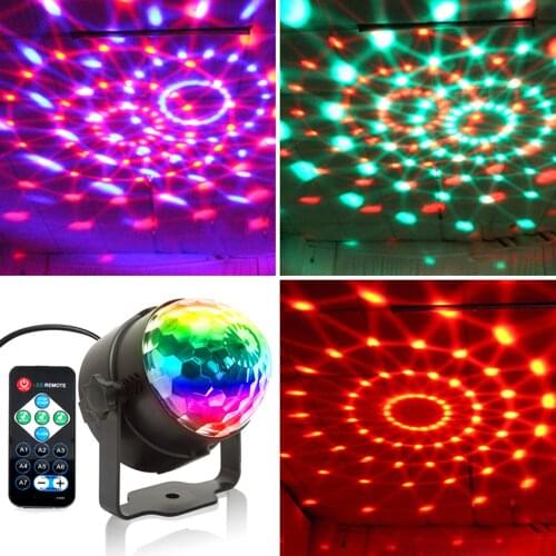 Sound Activated Roterende Led Disco Party Lichten Magische Bal Strobe Podium Verlichting Voor Home Kamer Dance Verjaardag Bar Ka