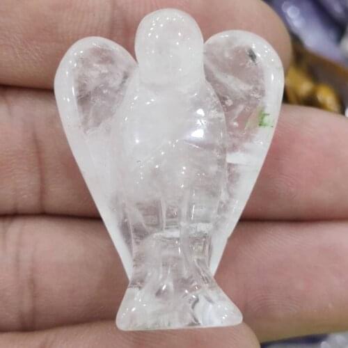 1.5" Clear Quartz Crystal Angel