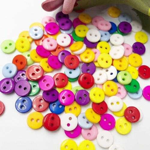 100PCs Resin Sewing Button Scrapbooking Round Mixed 2 Holes Costura Botones bottoni botoes PH12
