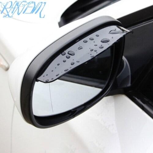 2pcs Car Styling Rearview mirror rain eyebrow for Suzuki SX4 SWIFT Alto Liane Grand Vitara Jimny S-Cross