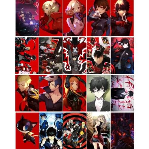 20pcs one Set Persona 5 Anime Manga Card Paster IC Card Stickers