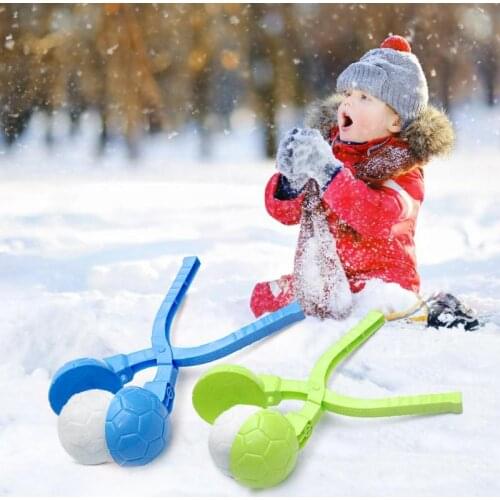 3D Soccer Snowball Maker Mold Kid Winter Outdoor Snow Sand Making Mould Toy Snowball fool making mold Christmas gift for baby