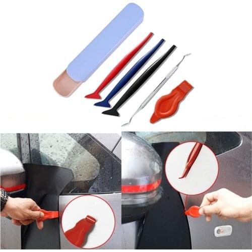 Car Stickers Hardness Wrap Vinyl Tools Micro Squeegee Scraper Car Micro Gasket Squeegee Car Film Wrapping Scraper