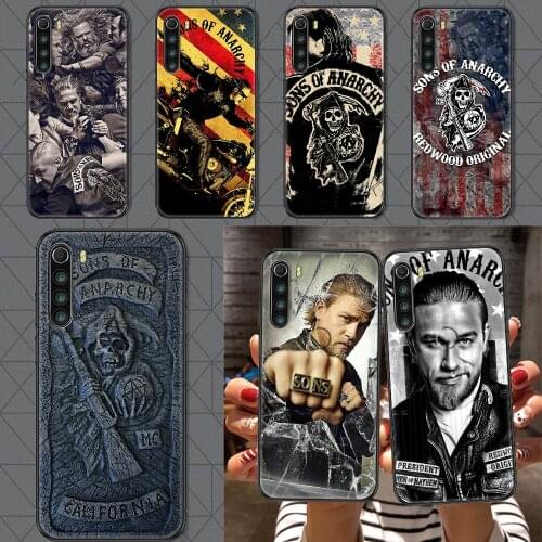 Sons of Anarchy TV Phone case For Xiaomi Redmi Note 7 7A 8 8T 9 9A 9S 10 K30 Pro Ultra black fashion shell silicone bumper soft