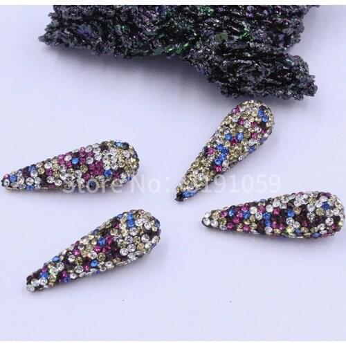 Color full crystal beads pure hand fashion 100 lap super flash crystal equine eye shaped beads in a pack of ten