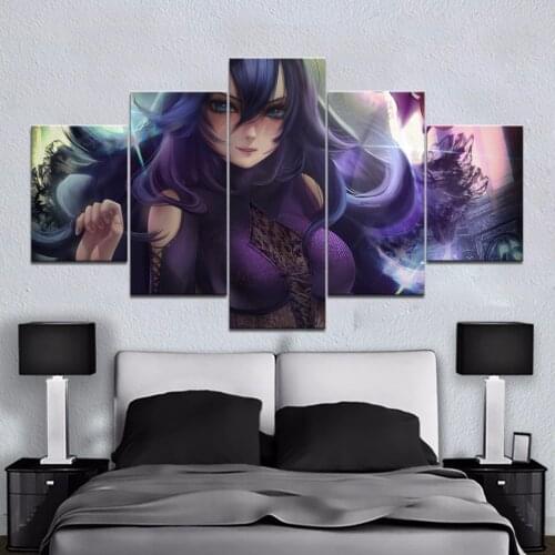 Home Decor 5 Piece HD Canvas Pokemon Anime Posters Painting For Living Room Decoration Pictures Wholesale Home Decor