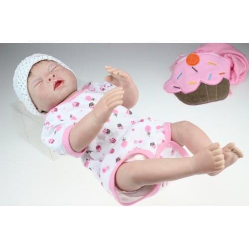 50cm American Girl Doll Reborn Baby Dolls Girl Soft Baby Full Vinyl Lifelike Newborn Doll Kids Gift Girl Toys