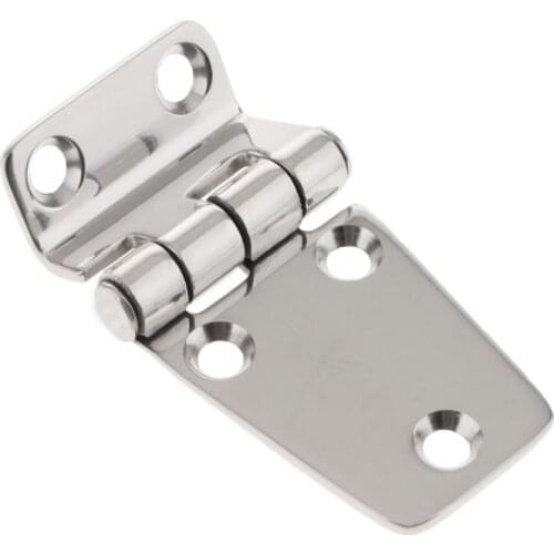 2 Pcs 304 Stainless Steel Marine Boat Door Cabin Stamped Strap Hinge