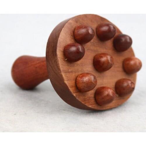 Meridian yoga stick body massager stomach back waist neck leg massage stick wooden roller massage hammer