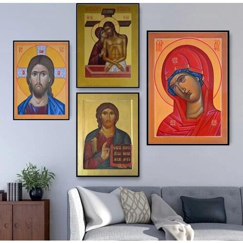 Modular Canvas Retro Style Home Decor Portrait Prints Painting Religion Poster Modern Classic Wall Art Pictures For Living Room