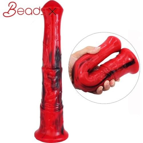 Male Adult Products Silicone Anal Plug Dildo Long 29.5cm Sex Toys For Women Masturbate Sex life Massage vagina Health soft Toys