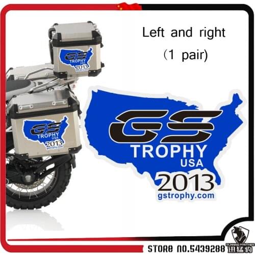 Decal Sticker Reflective Aluminum alloy Travelled box Luggage Trunk Side case For BMW R1200GS F700GS F800GS F750GS F850GS