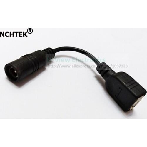 NCHTEK USB A 2.0 Female to DC 5.5x2.1mm Female Power Supply Extension Cable/Cord/Free Shipping/25PCS