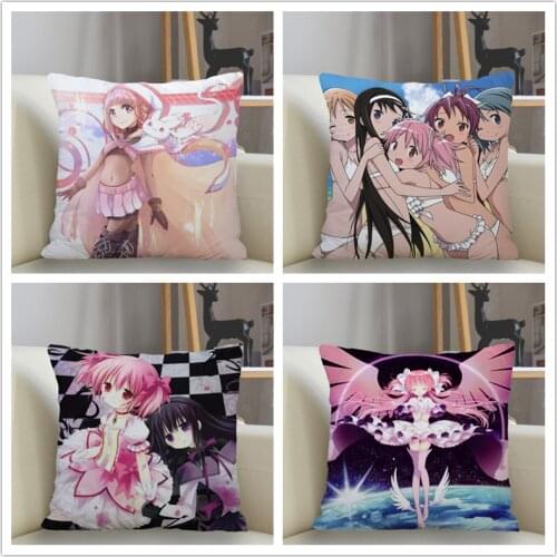 Musife New Custom Madoka Kaname Pillowcase Sofa Decorative Cushion Cover Pillowcase Home Decor Drop Shipping Wholesale