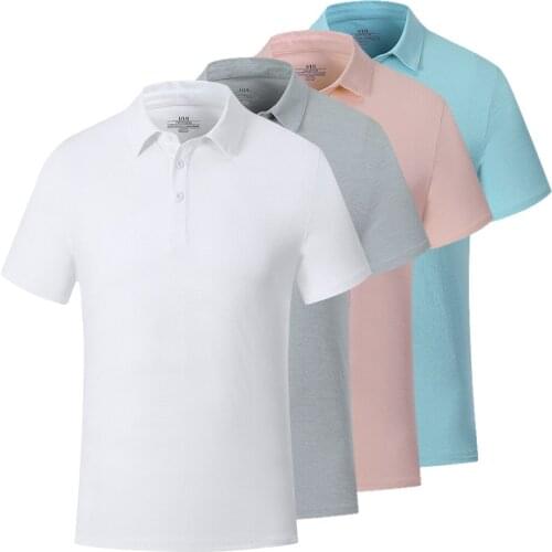 New Lapel Short Sleeve Golf Shirt Mens Sports Shirt 5 Colors Polyester Golf Clothes XS-XXXL In Choice Leisure Golf Wear T-Shirt