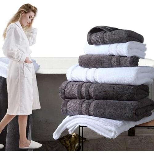 Hotel Bath Towel Cotton Towel Big Men Women Couples Thickness Bathroom Towel 150x80cm Adult Soft Water Absorbent Household B5T58