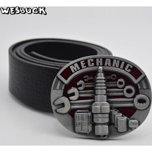 5 PCS MOQ WesBuck Brand Tool Belt Buckle For Men Carpenter Mechanic Cowboy and Cowgirl Metal Western Buckles With PU Belt