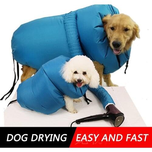 Grooming Bag Dog Cleaning Accessories Folding Dogs Hair Dryer Blow Bag Portable Pet Drying Bag Quik Drying
