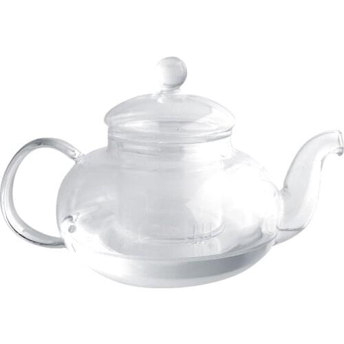 Glass Teapot 350ML Resistant Bottle Cup Infuser Drop Shipping Infuser Tea Leaf Heat Home Shop Herbal Kitchen Transparent