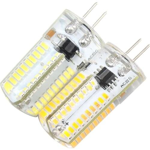 220V/110V SMD 3014 G4 80LEDs LED bulb lamp, Warm white/white SMD 3014 Silicone Bulb Light Dimmable 2pcs/lot Free Shipping