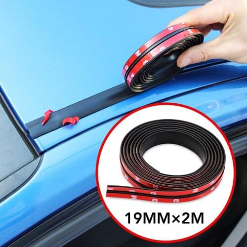 2M Car Window Seal Rubber Strips for KIA RIO Ford Focus Hyundai IX35 Solaris Mitsubishi ASX Outlander Pajero