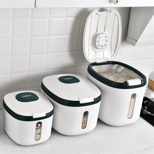 Rice Bucket Insect-Proof Moisture-Proof Sealed 30KG Rice Cylinder Box Noodle Bucket Flour Storage Tank Household Storage Box