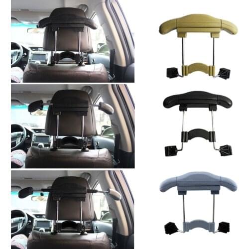 Car Seat Hanger Holder Organizer Retractable Coat Hanger Clothes Suits Holder Multifunction Suit Retractable Hanger W91F