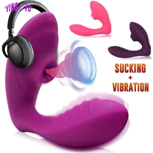 Vagina Sucking Vibrator Sexy Nipple Breast Sucker Adult Erotic Sex Toys for Women Female Masturbators G Spot Clitoris Stimulator