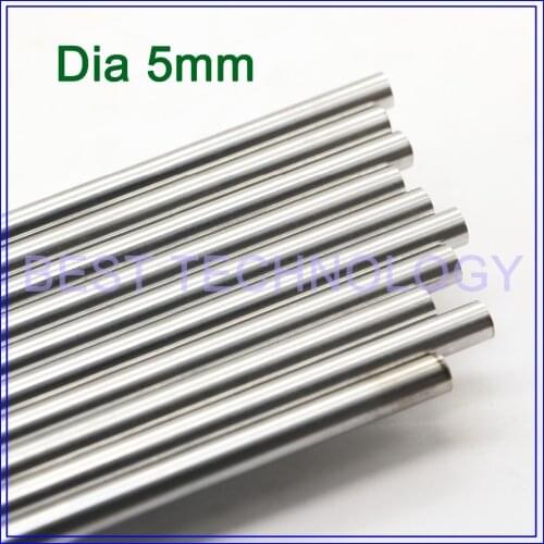 WCS Dia 5mm-L400mm Chrome Plated Cylinder Linear Rail Round Rod Shaft Linear Motion Shaft ,high quality