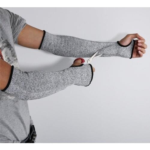 1PC Cut Resistant Sleeve Knit Sleeves Anti-cuttin Protection Slash Resistant Kitchen Protective Sleeves Outdoor Products