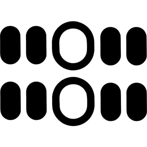 2SETS 0.6mm Thickness mouse feet mouse skates for Logitech G102 / G203 / G PRO laser mouse with free Alcohol pad high quality