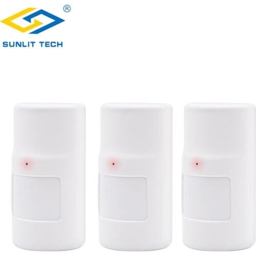 3pcs Wireless PIR Motion Sensor For GSM PSTN Infrared Detector 433MHz Sensor Smart Home Burglar Alarm System Security