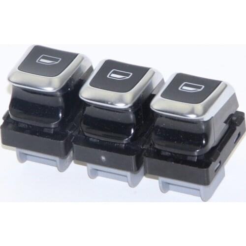3PCS OEM Chrome Passenger Side Window Regulator Switch For A6 S6 C7 A7 A8 Q3 4GD959855 8KD959855 4GD 959 855