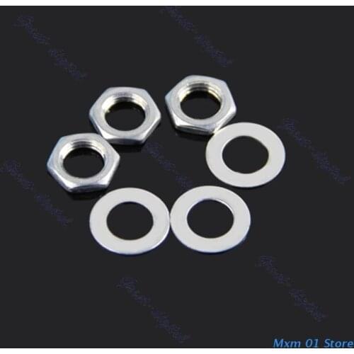 3pcs A250k Potentiometer Splined Pot Electric Guitar Bass Effect Amp Tone Volume 10mm Shaft Parts