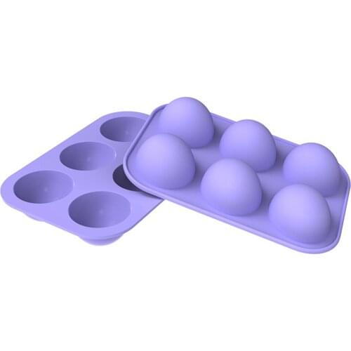 6 Hole Silicone Mold Mousse Cake Molds Pudding Mould Kitchen Tools Gadgets Baking Accessories
