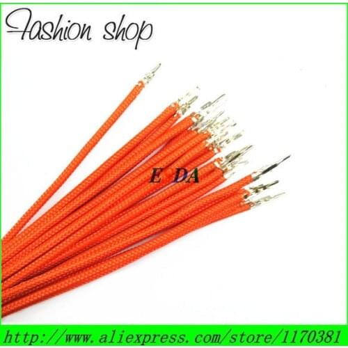 Free shipping 12" High quality DIY ATX / PSU / PCI-E sleeved Power extension cable wire- Orange